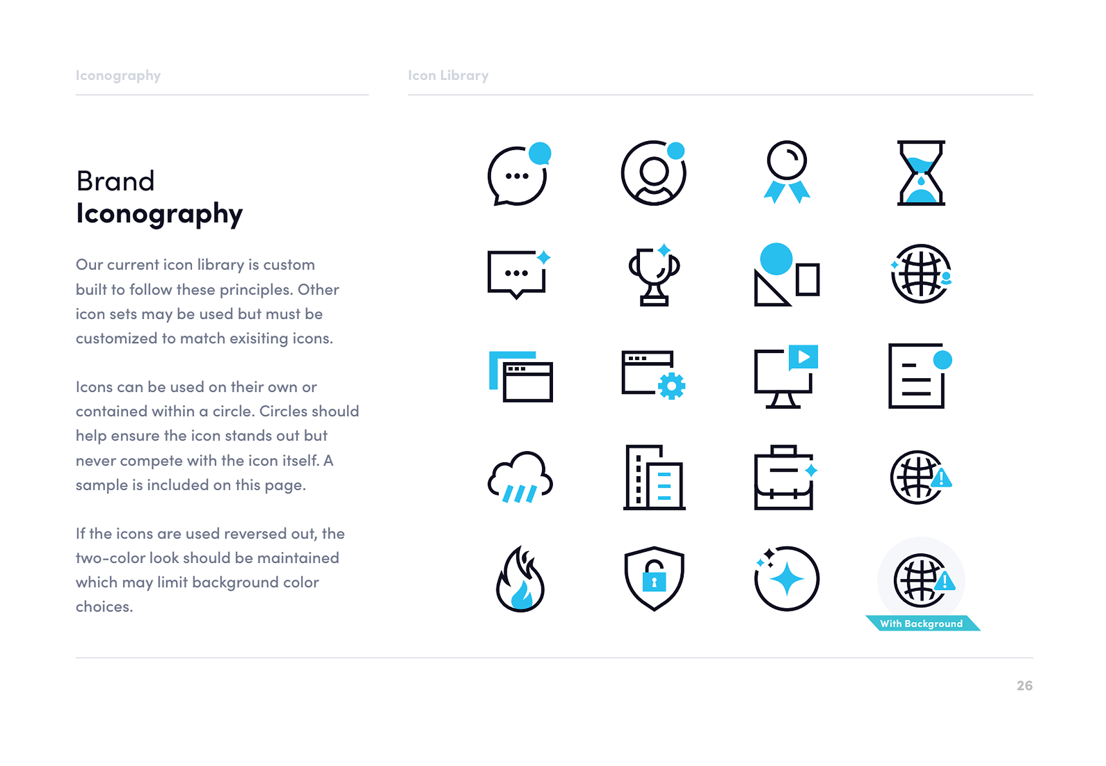 Rebrand — custom icon system