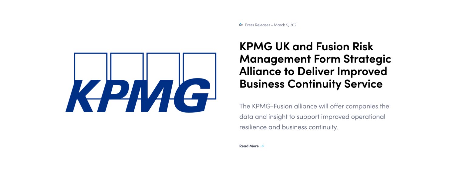 Partner marketing — KPMG UK strategic alliance
