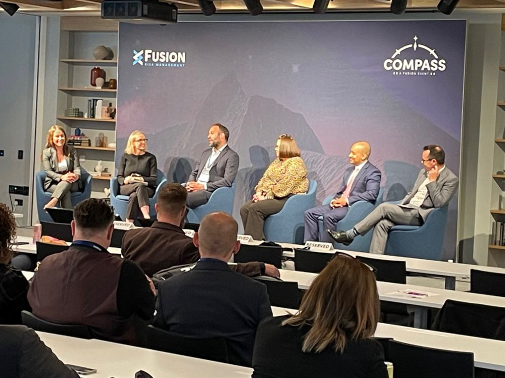 Panel discussion at Compass, a Fusion Risk Management event