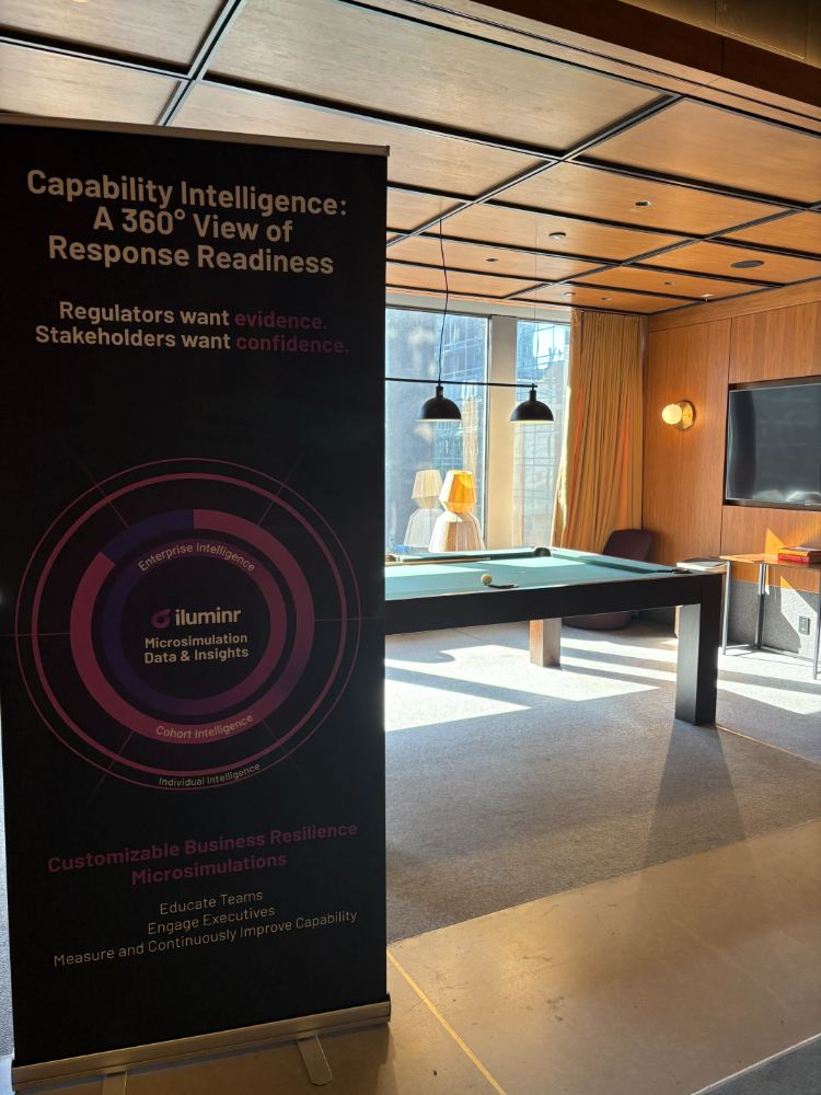 Capability Intelligence event banner at an iluminr session