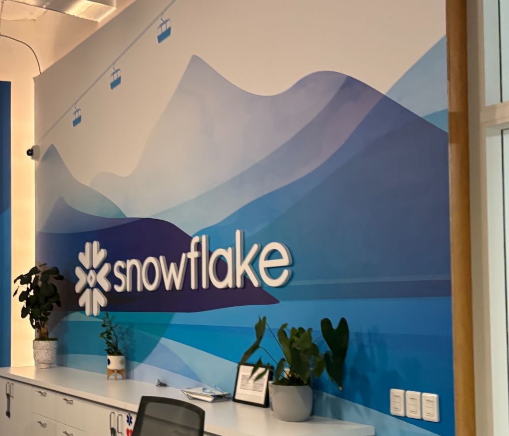 Snowflake office reception ahead of a partner session