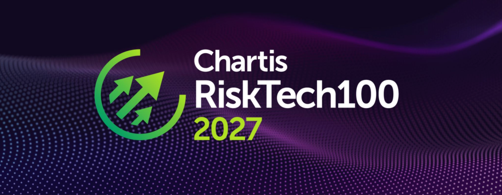 Chartis RiskTech100 2027 logo on a dark purple background.