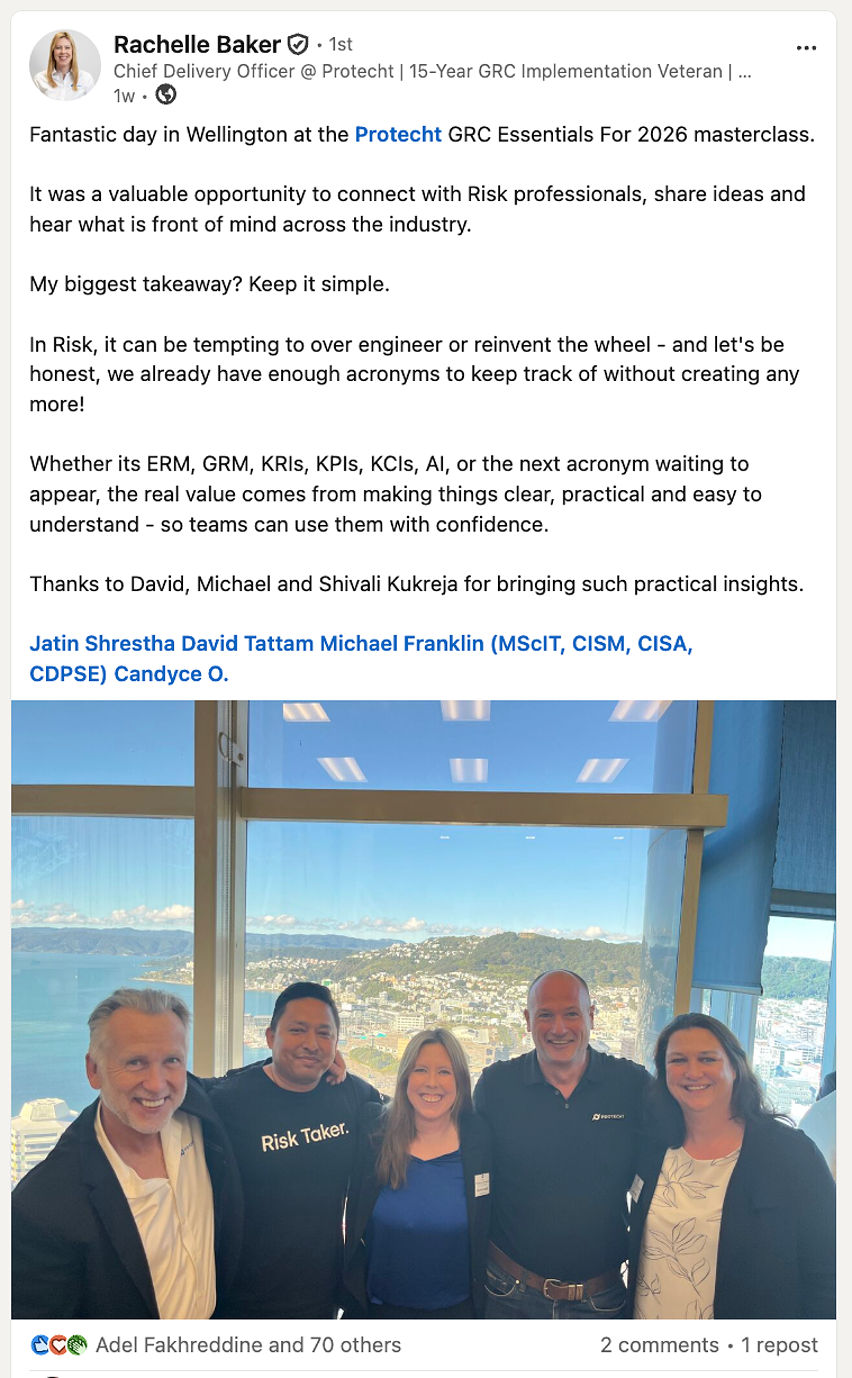 People-led marketing — the team in market at the GRC Essentials masterclass